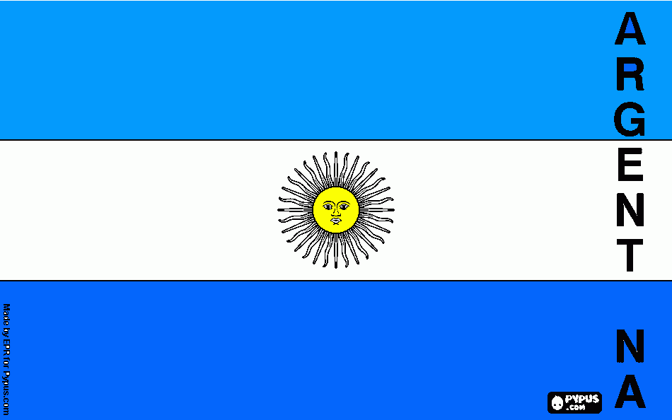 Omalovánka Argentina