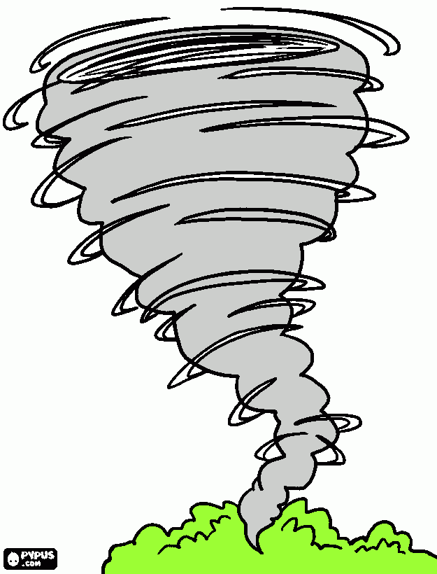 Omalovánka tornado