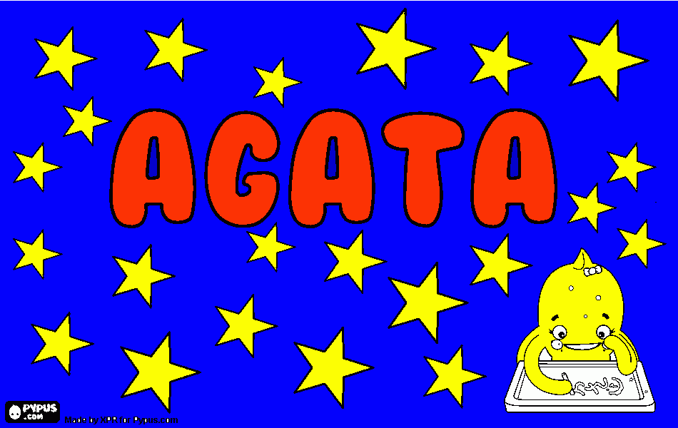 Omalovánka agata