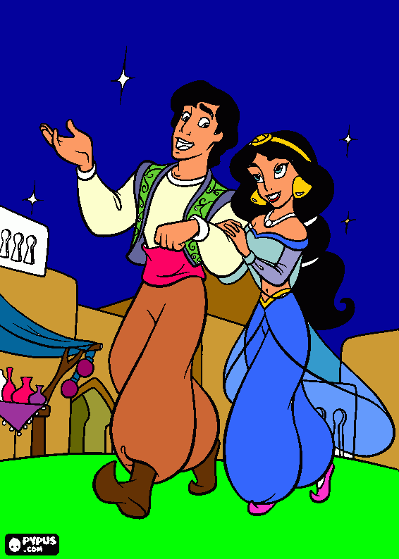 Omalovánka aladin