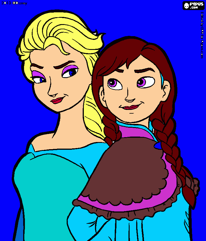 Omalovánka Anetka Elsa