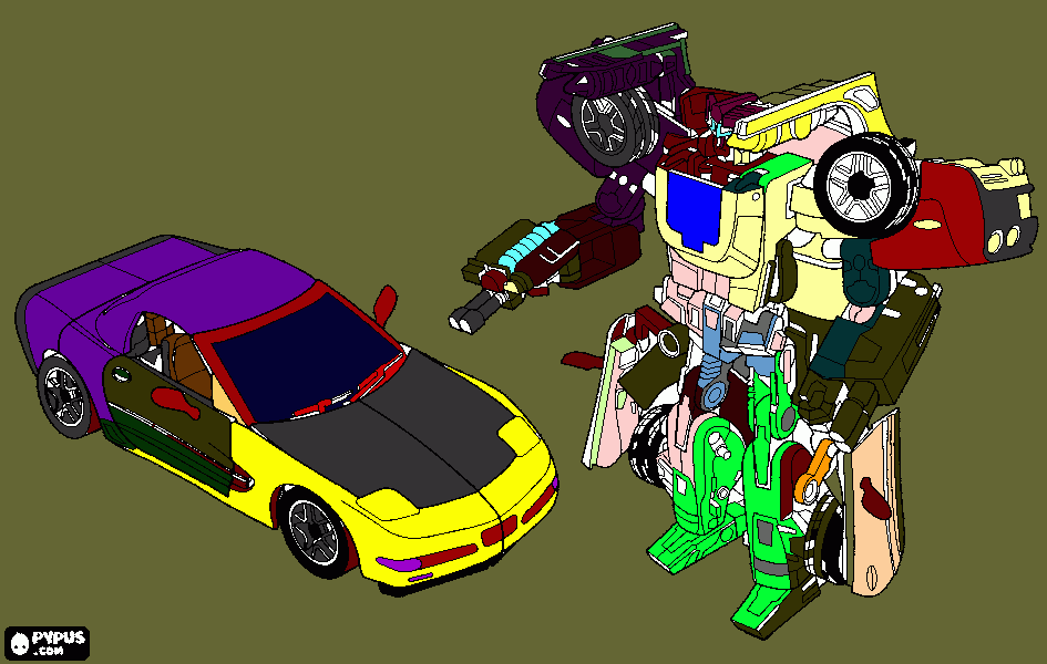 Omalovánka Autobot