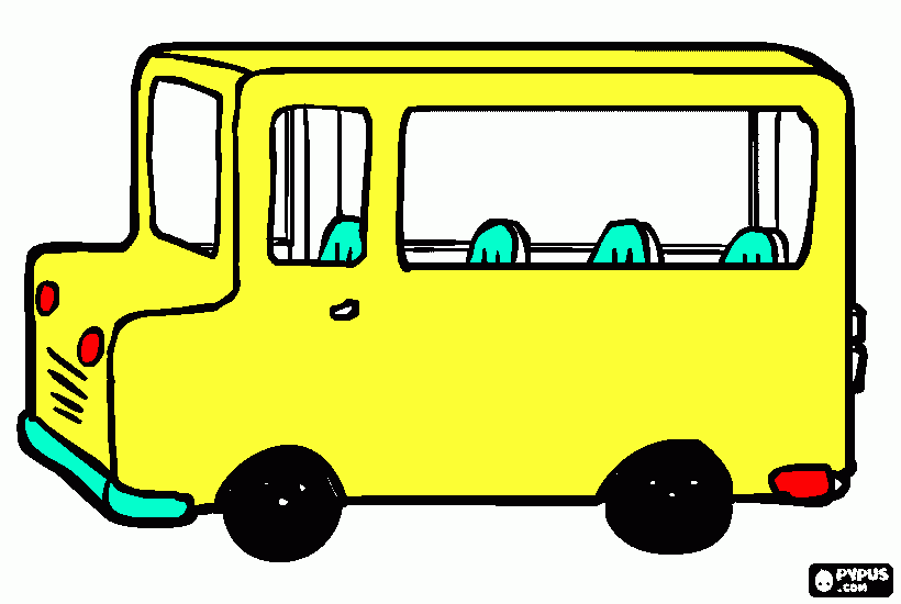 Omalovánka Autobus pro Karlíka