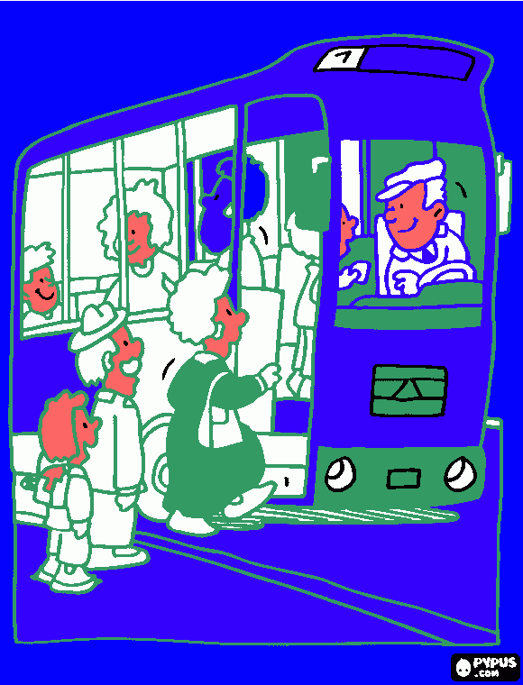 Omalovánka Autobus pro maminku