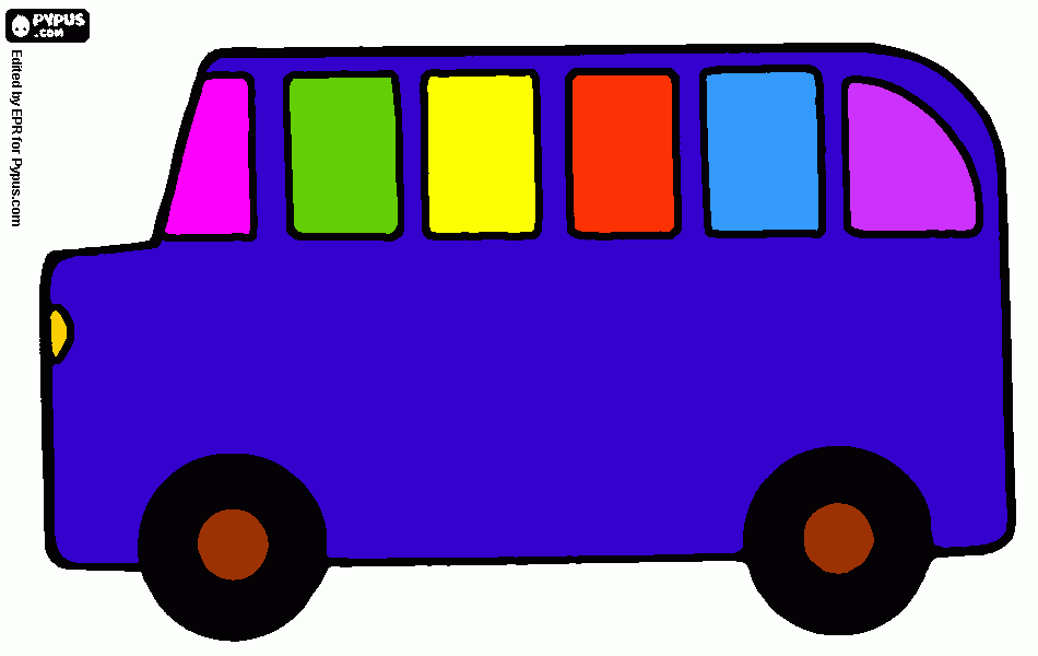 Omalovánka Autobus_1