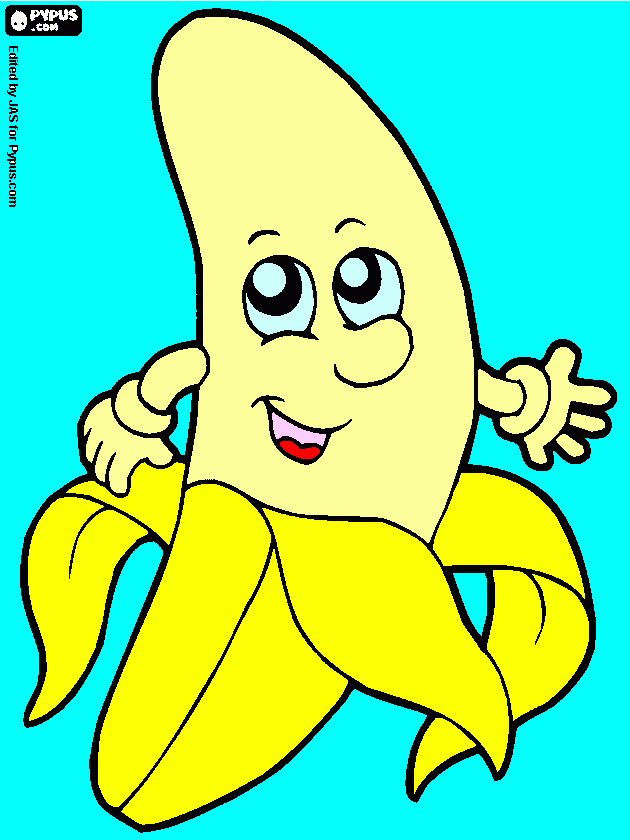 Omalovánka bananán
