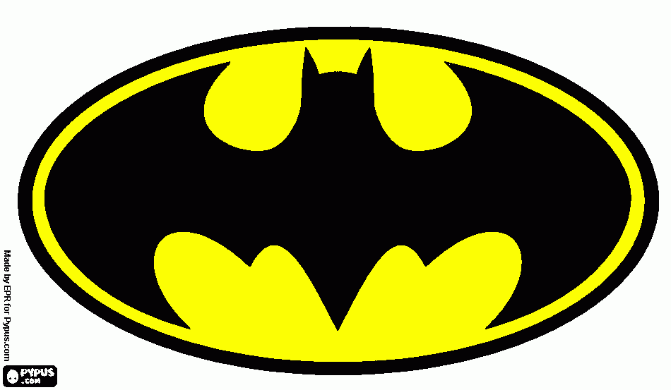 Omalovánka batman znak