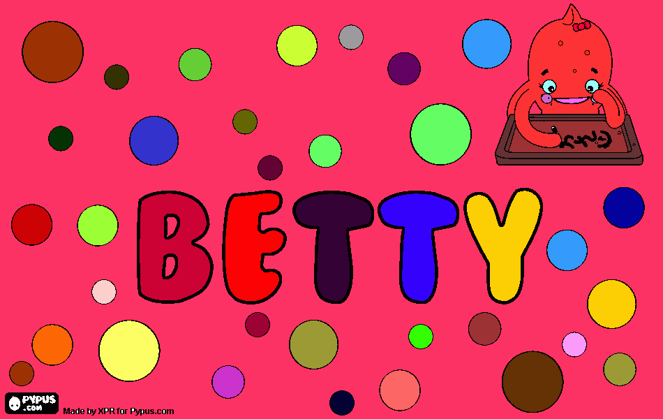 Omalovánka BETTY