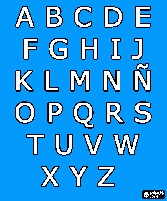 Omalovánka blue light letters