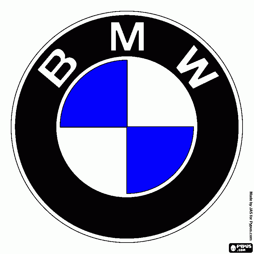 Omalovánka bmw auto 