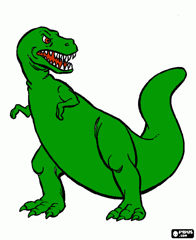 Omalovánka dinosaurus rex