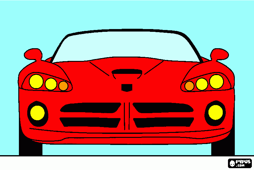 Omalovánka dodge viper