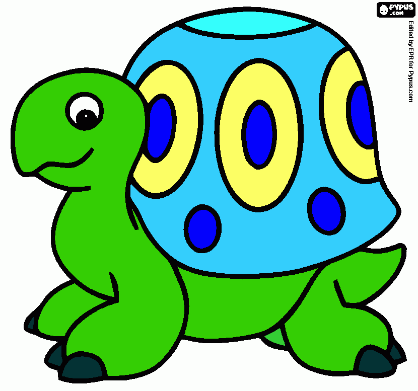 Omalovánka Želva Pepa