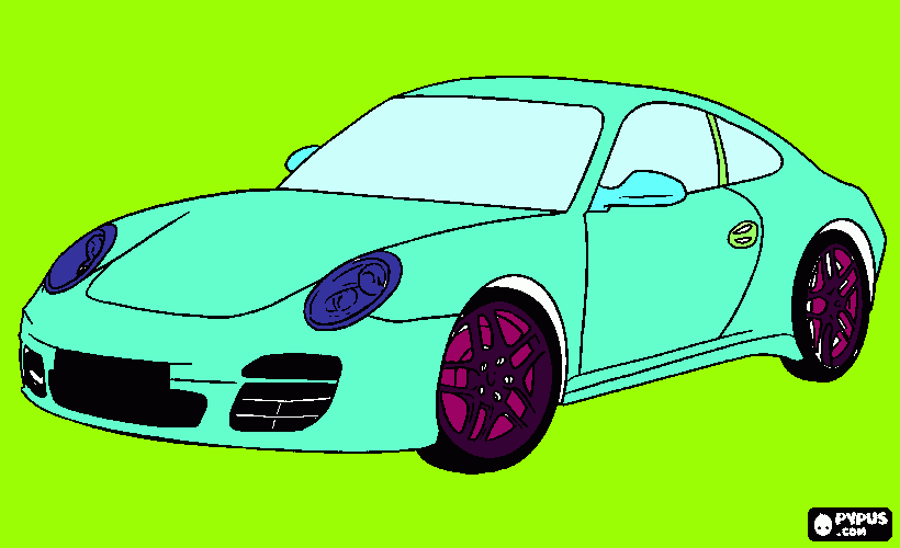 Omalovánka ferari