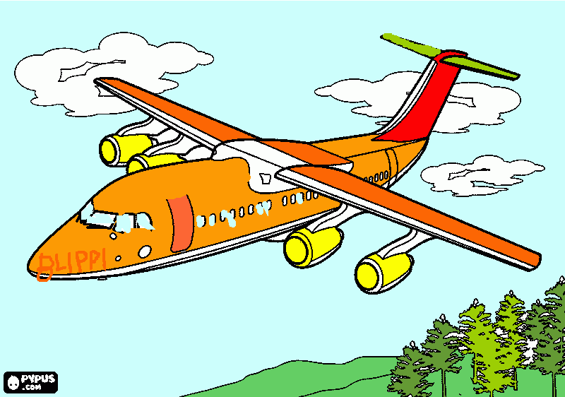 Omalovánka Filipek online maloval letadlo