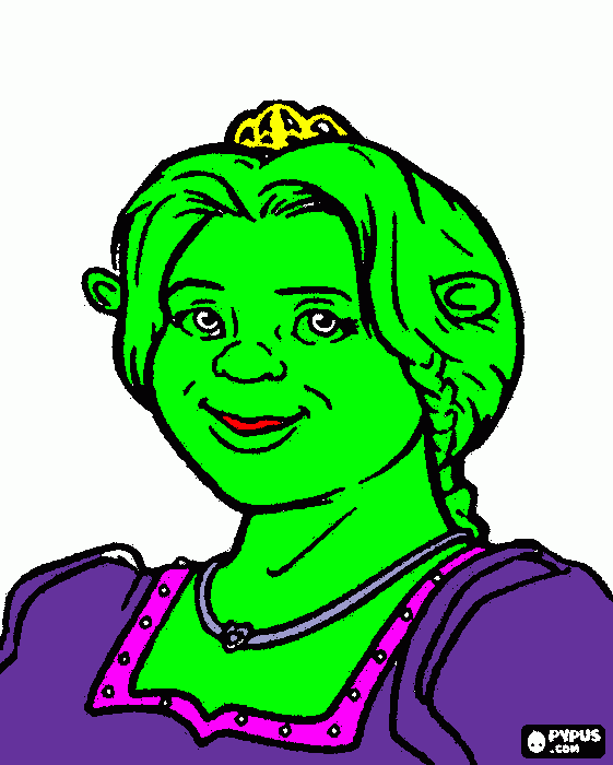 Omalovánka Fiona