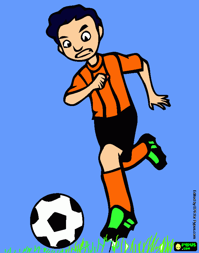 Omalovánka fotbalista