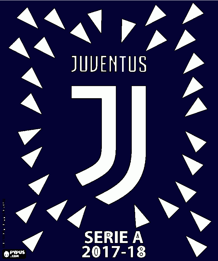 Omalovánka fotbalový Klub Juventus