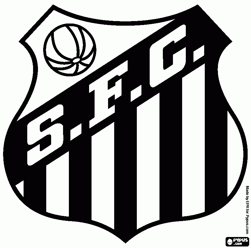 Omalovánka Fotbalový klub Santos