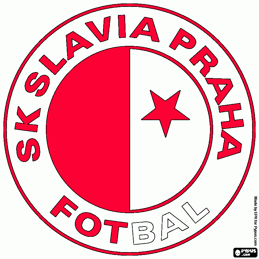 Omalovánka fotbalový klub Slavia Praha