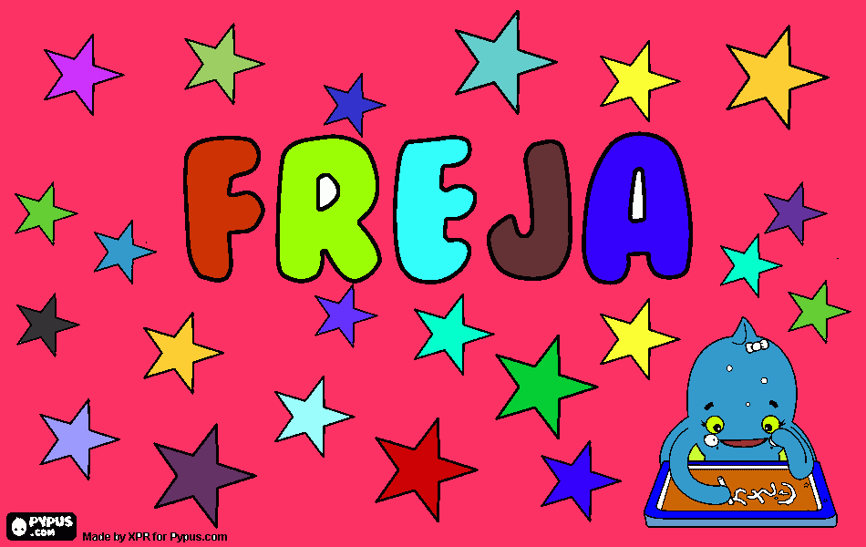 Omalovánka Freja