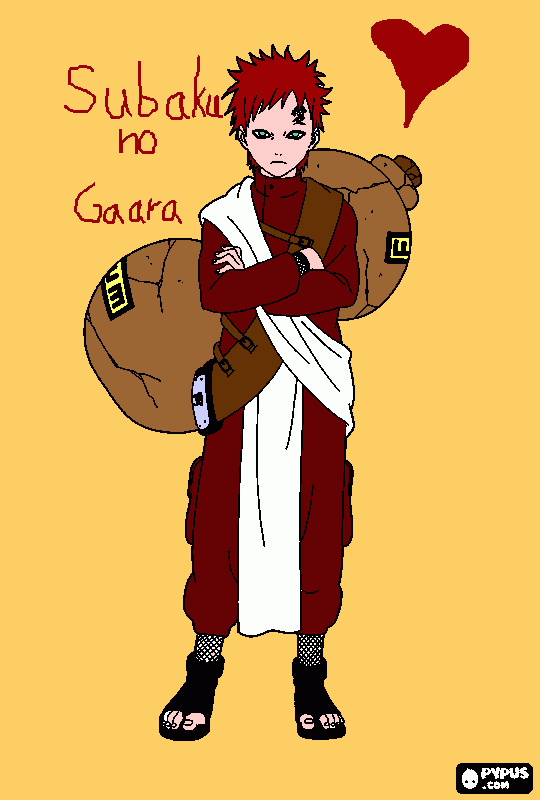 Omalovánka Gaara