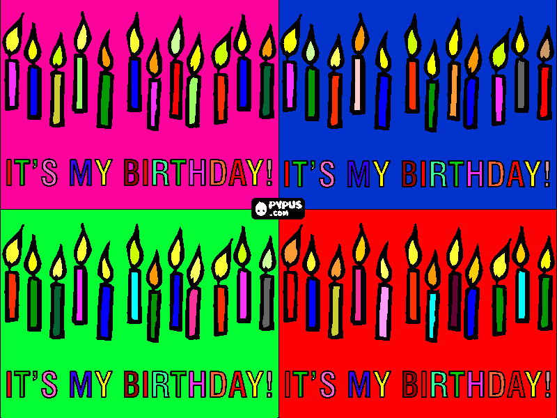 Omalovánka happy birthday