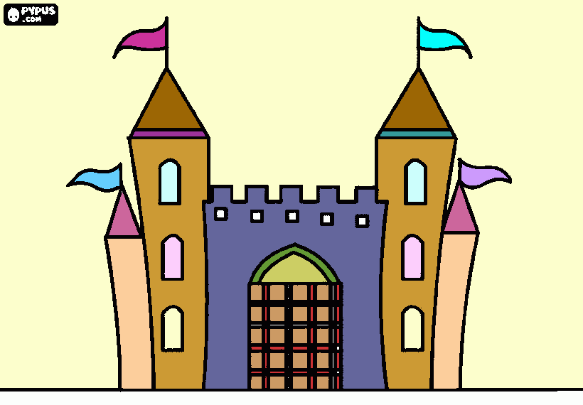 Omalovánka hrad 2