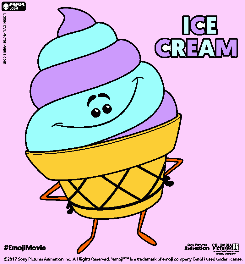 Omalovánka ICE CREAM 
