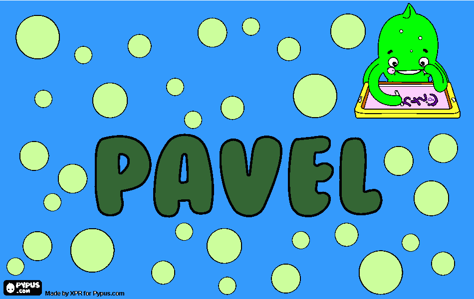 Omalovánka jméno Pavel 