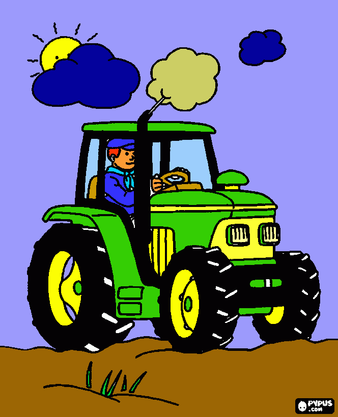 Omalovánka john deere 