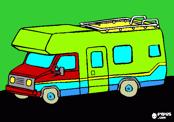 Omalovánka karavan