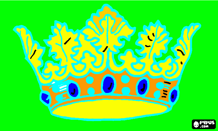 Omalovánka králova  koruna