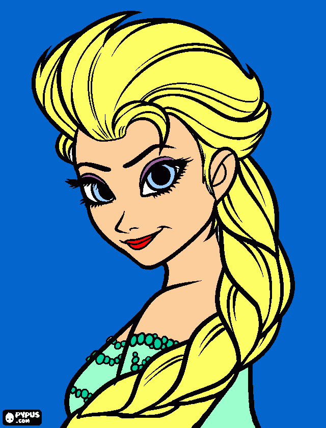 Omalovánka ledové království-elsa