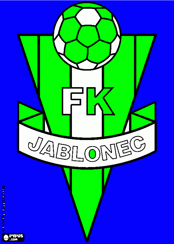 Omalovánka logo FK Jablonec