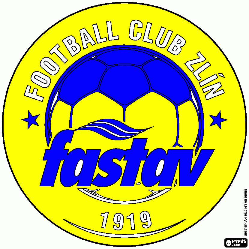 Omalovánka logo Football Club Zlin Fastav