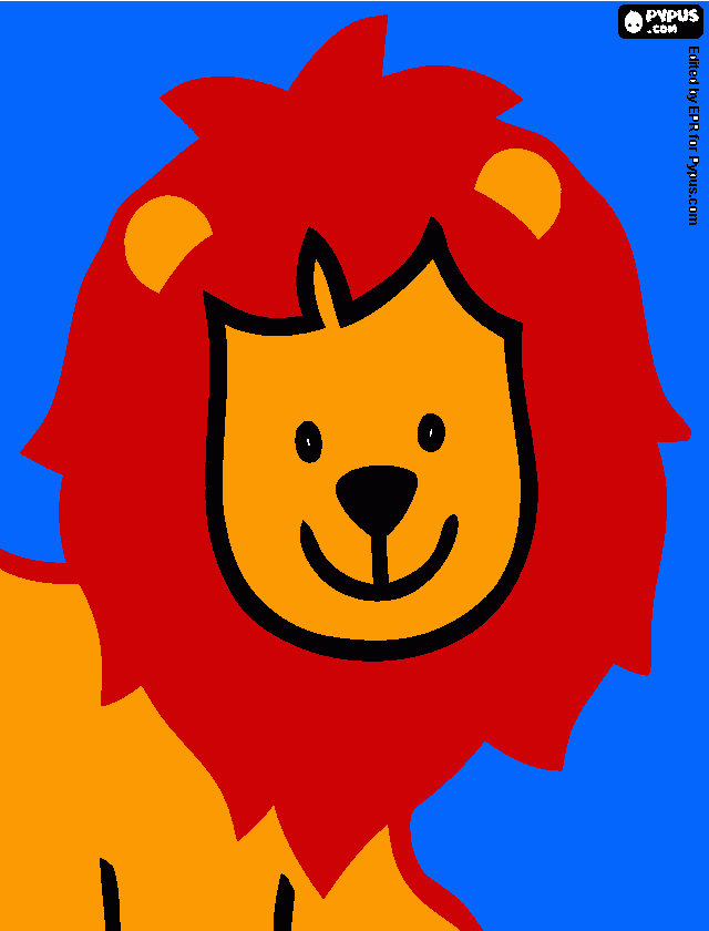 Omalovánka lvíček