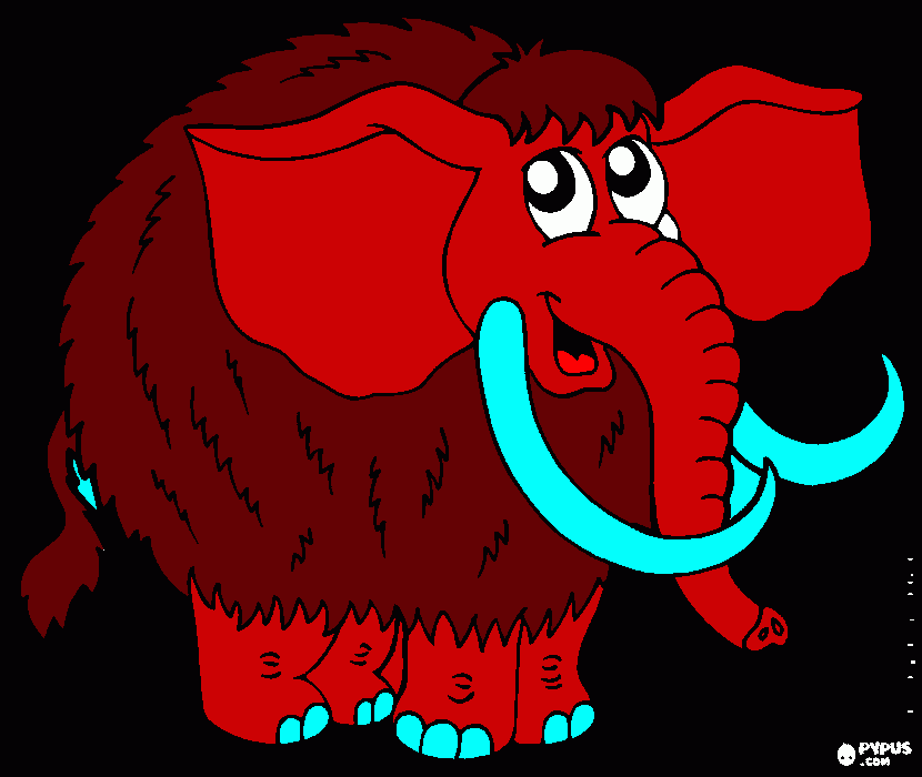 Omalovánka MAMUT