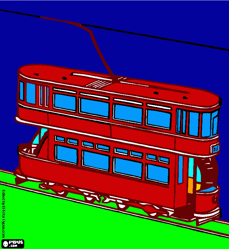 Omalovánka Marečka tramvaje