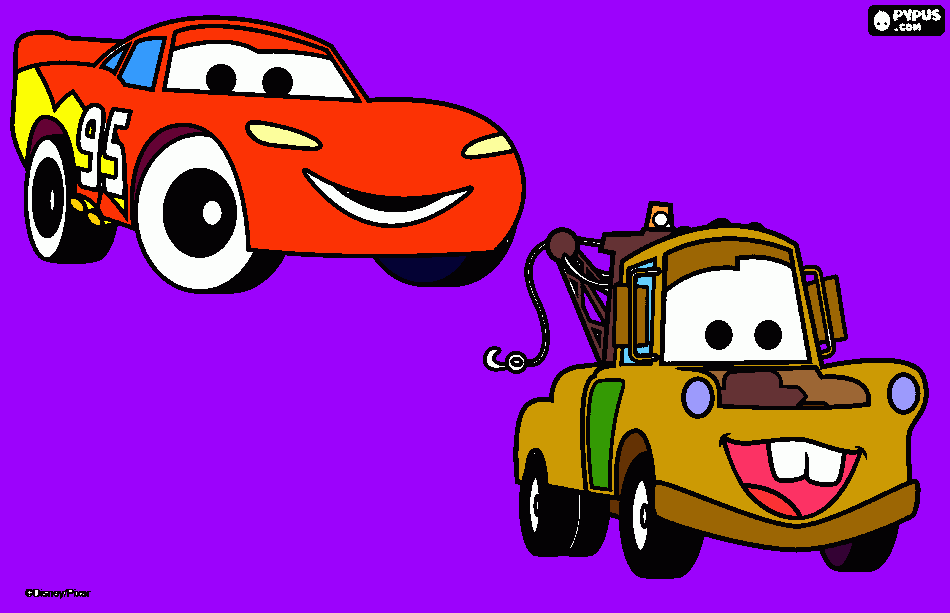 Omalovánka mcqueen