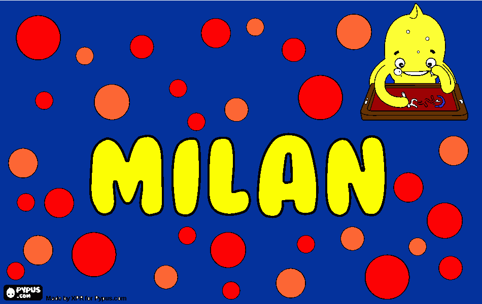 Omalovánka Milan