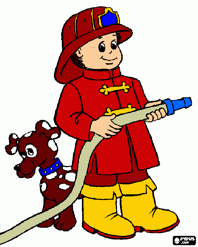 Omalovánka mladý hasič