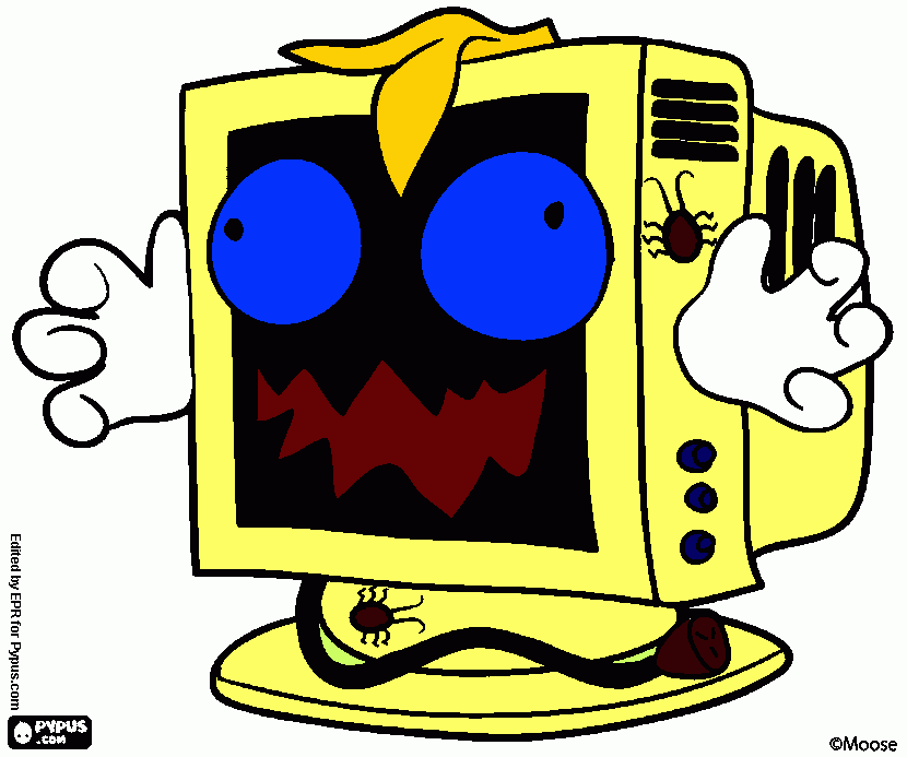 Omalovánka Monitor