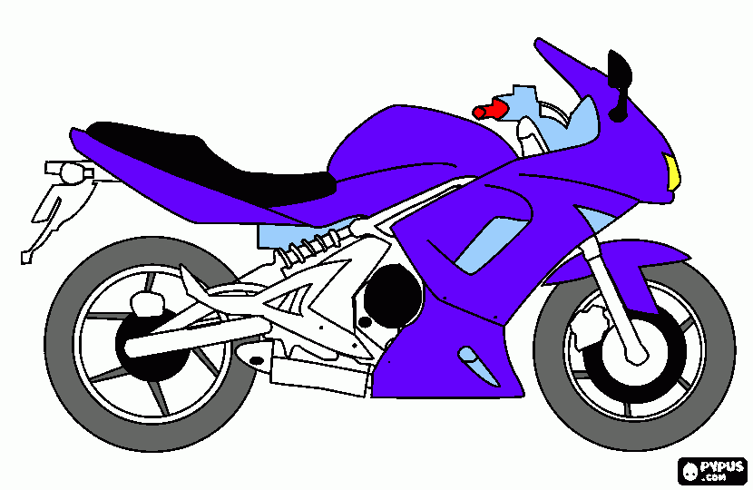 Omalovánka moto