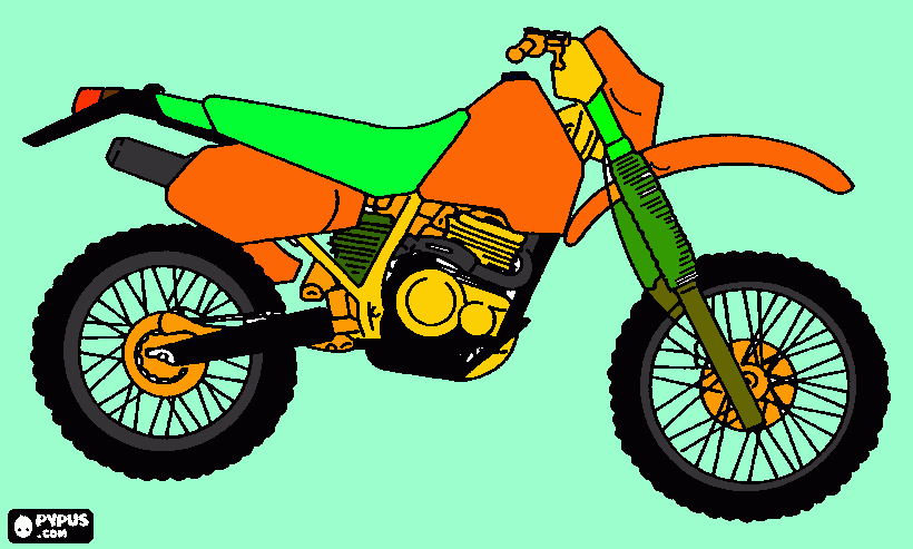 Omalovánka motorka
