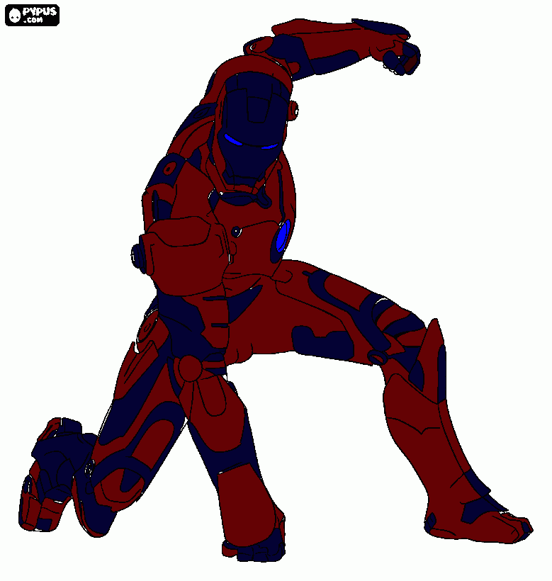 Omalovánka nový iron man