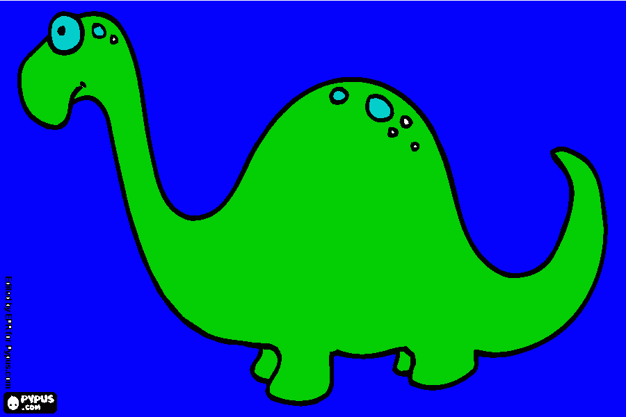 Omalovánka obrovský   dinosaurus