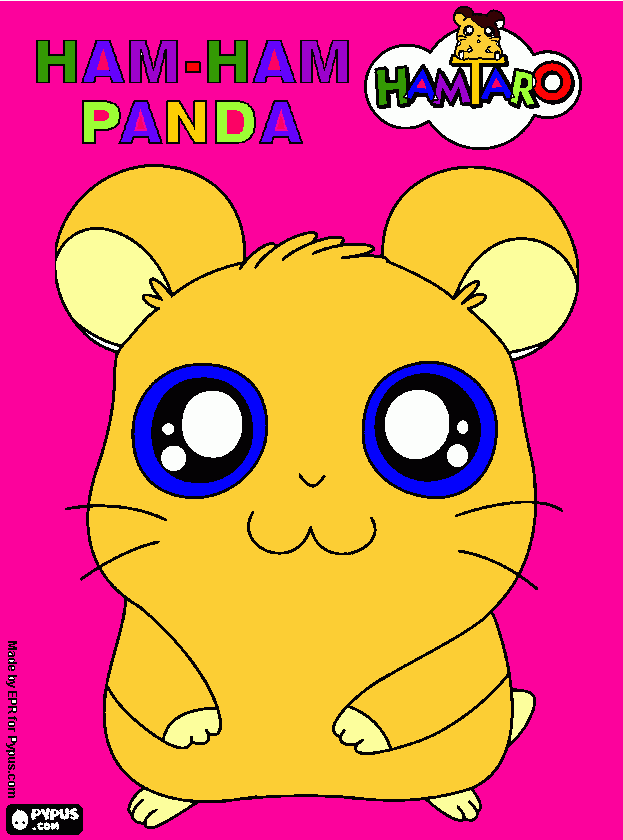 Omalovánka panda ham-ham