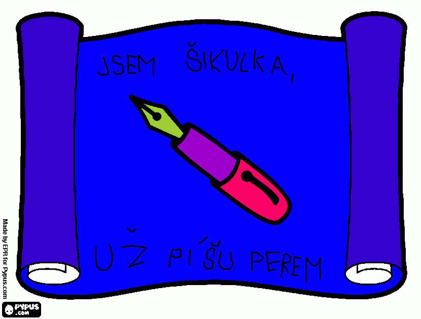 Omalovánka pero