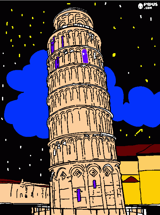 Omalovánka Pisa Itálie